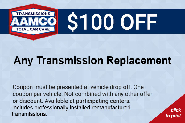 $100 off transmission rebuild